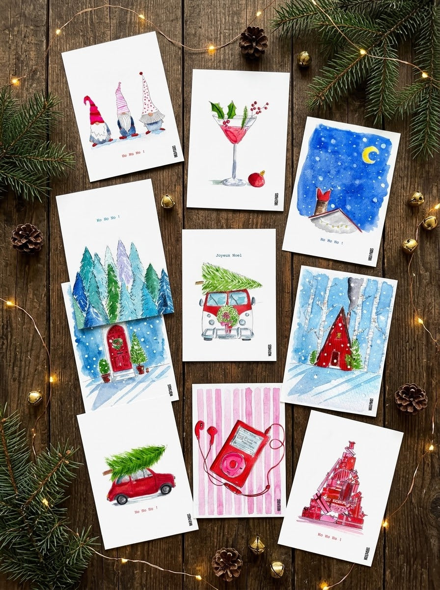 Kit de Noël — 10 cartes postales