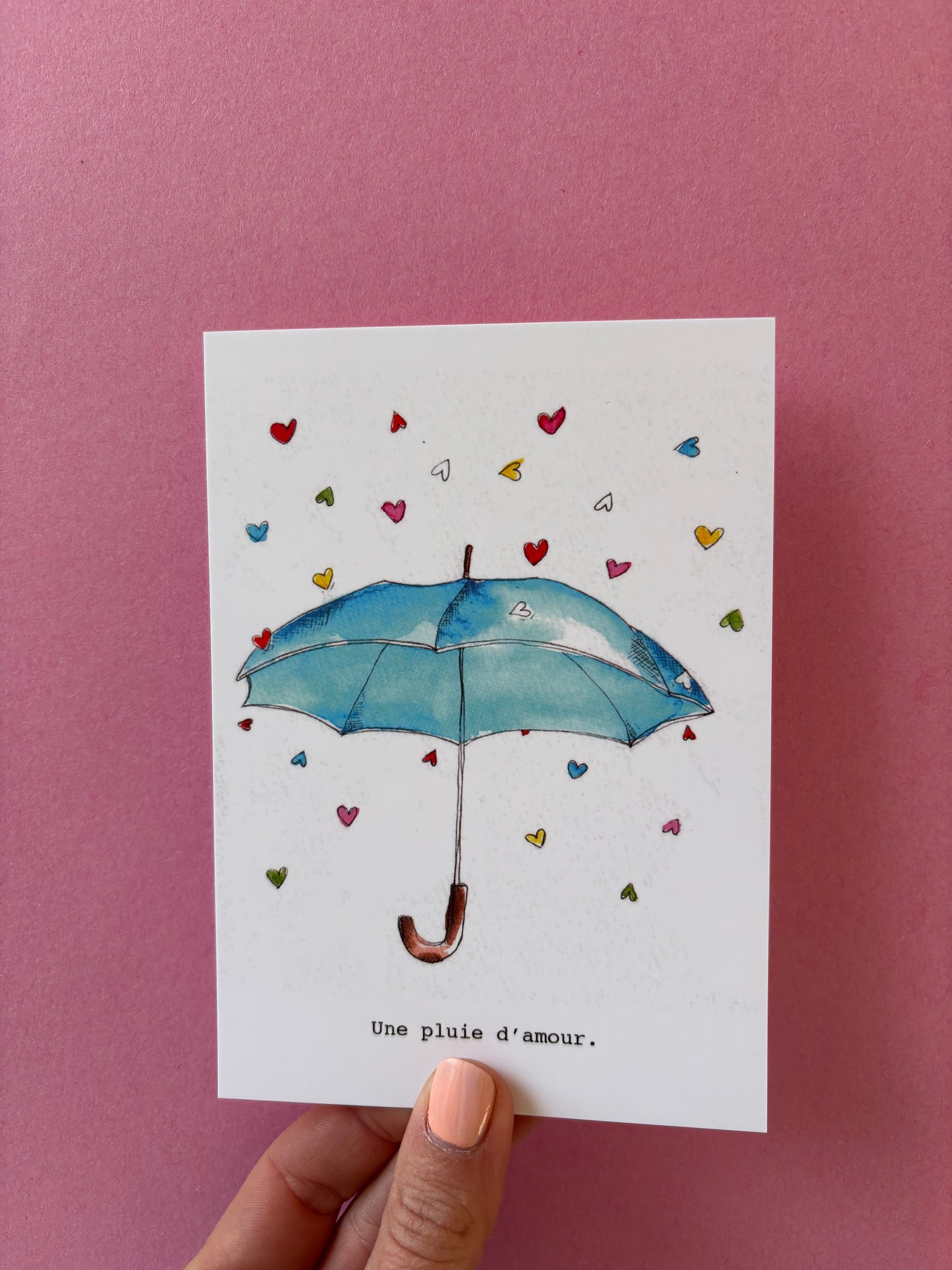 Carte Postale La Pluie d'Amour