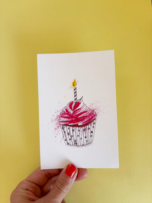 Carte Postale Le Cupcake