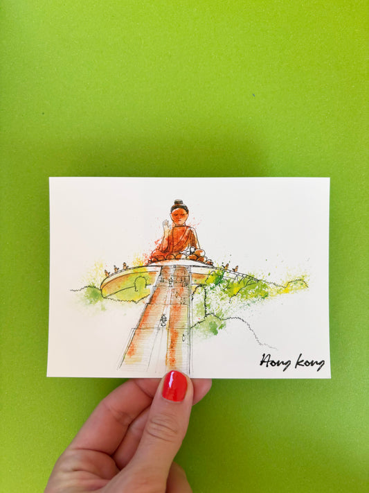 Carte Postale Le Big Buddha – Édition Collector