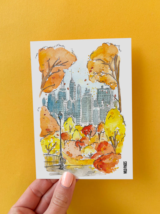 Carte Postale L'Automne à New York