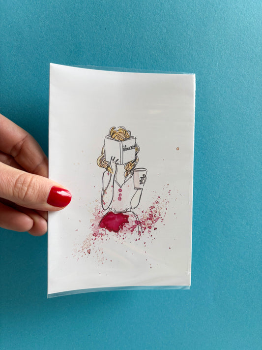 Carte Postale La Lectrice